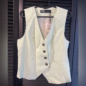Zara Mint Green Sleeveless Vest